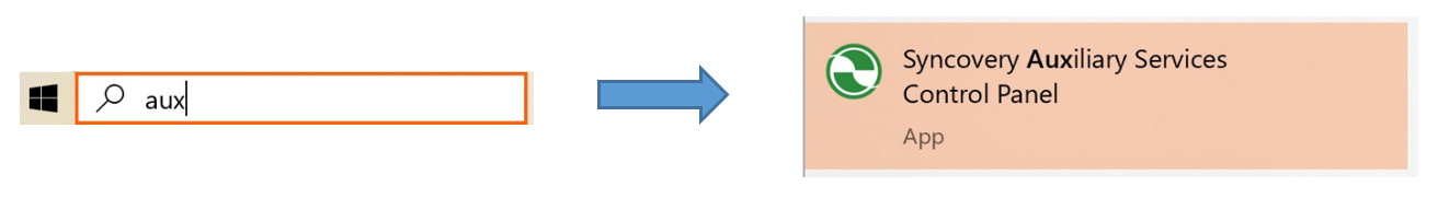 補助サービス CPL の起動方法を示すスクリーンショット